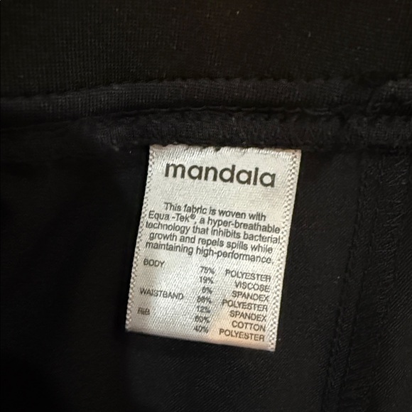 2 pair Black Mandala Scrub Jogger Pants Med Petite - Picture 3 of 3